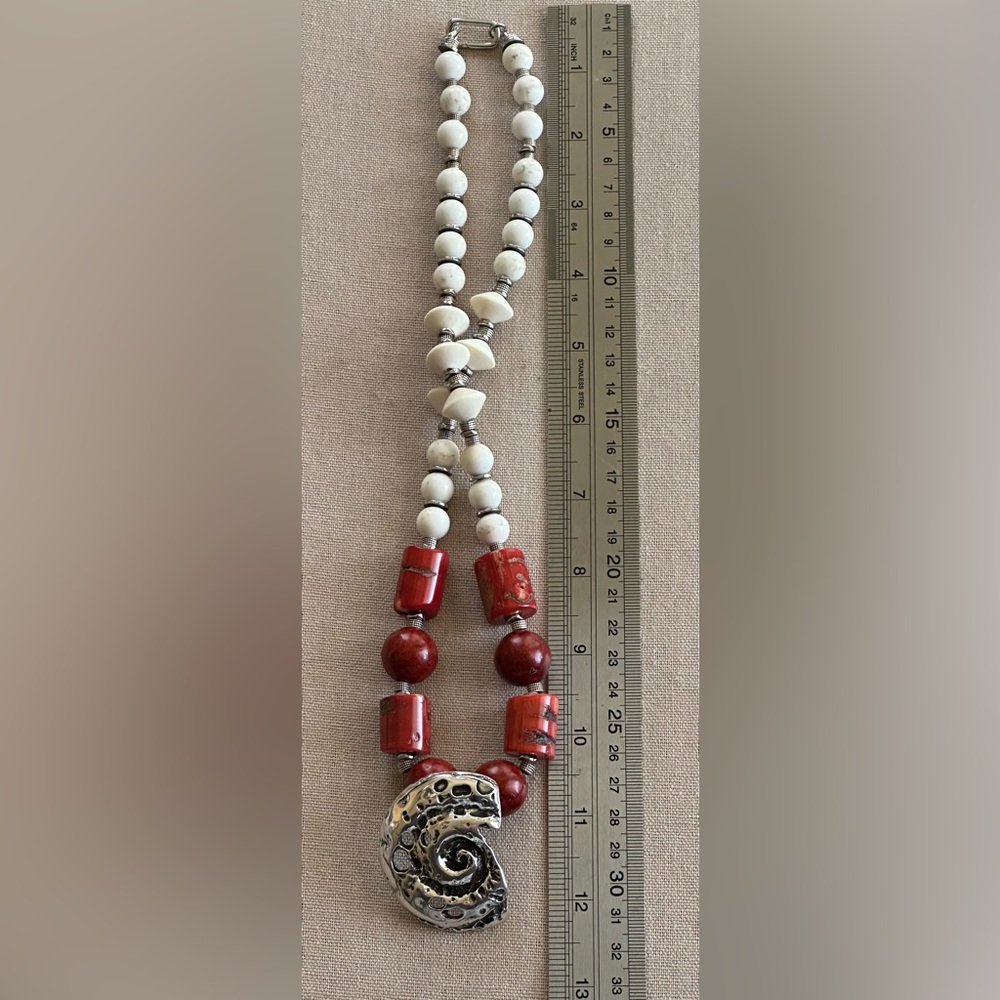 24 inch Red Coral bead necklace NWOT - Picture 14 of 14